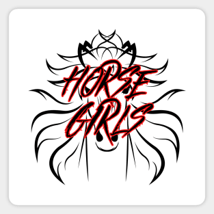 Metal Horse Girls - Black Design Magnet